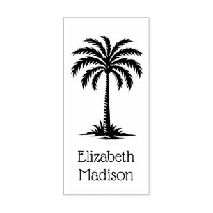 Palmetto Palm Tree Personalisiert Gummistempel