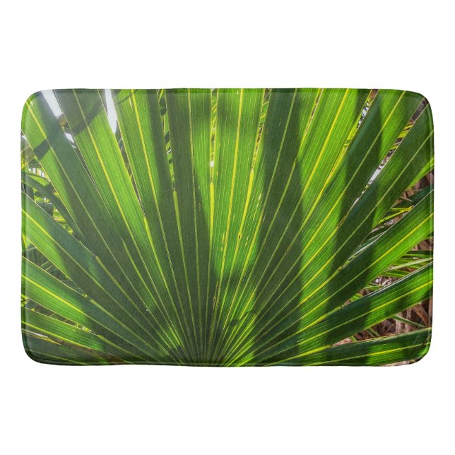 Palmetto Shadows on Palmetto Bath Mat Badematte (Vorderseite)