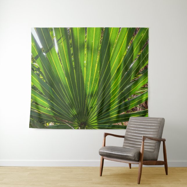Palmetto Shadows on Palmetto Tapestry Wandteppich (Beispiel (Horizontal))
