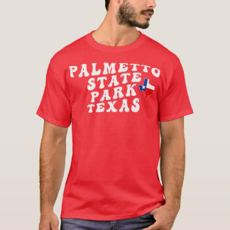 Palmetto State Park Texas Retro Wavy 1970er Jahre T-Shirt