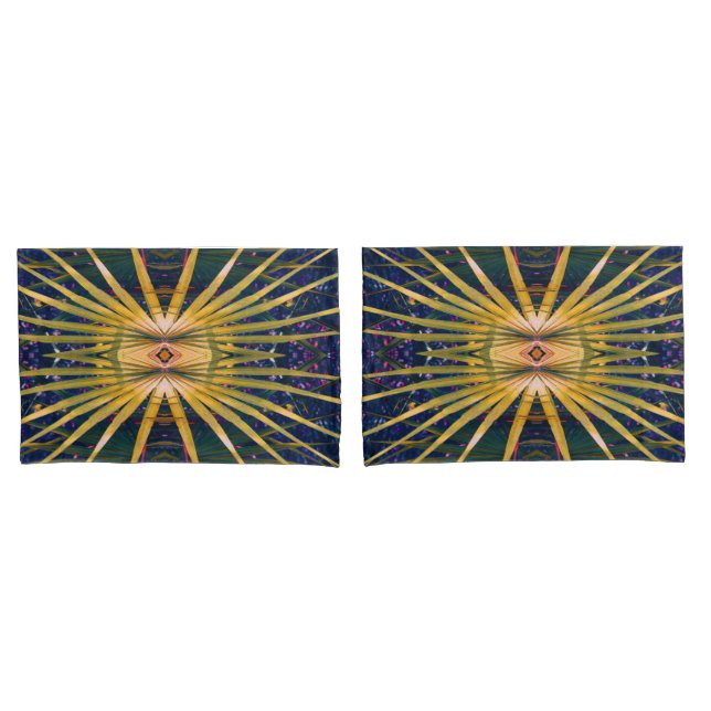 Palmetto Sunburst Kissenbezug (Vorderseite-Set)