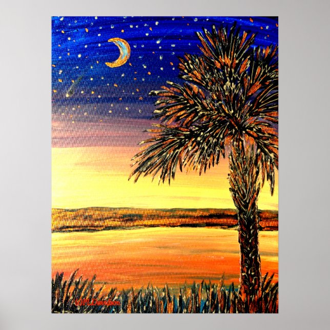 Palmetto Sunset Poster (Vorne)