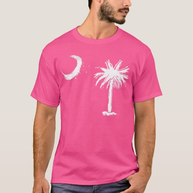 Palmetto Tree South Carolina Flag Campo/Campo T-Shirt (Vorderseite)