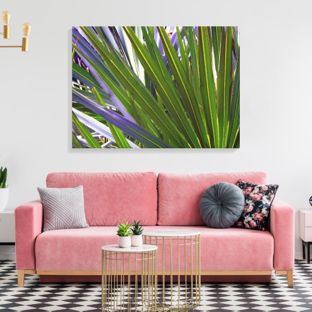 Palmetto Tropicale Leinwanddruck (Insitu (Wohnzimmer))