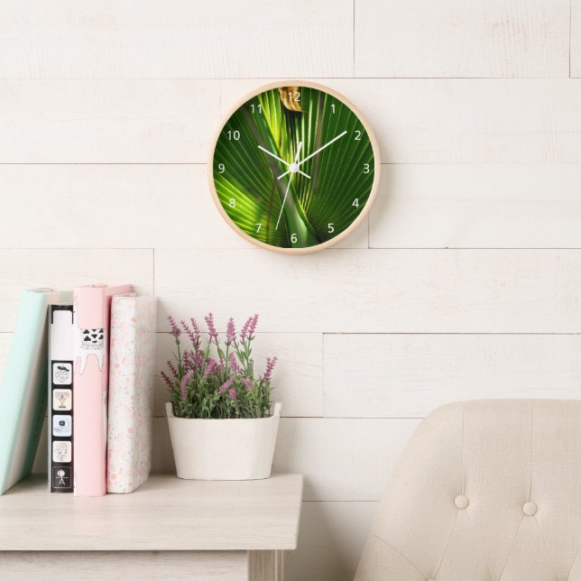 Palmetto und die leaf Wall Uhr (Lesesaal)