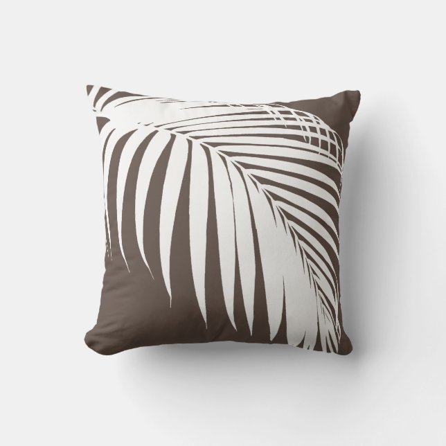 Palmfronten PixDezines Kissen (Vorderseite)