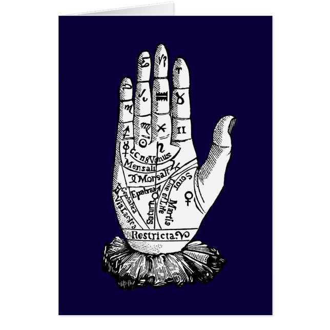 Palmistry-Diagramm, 1885 (Vorne)