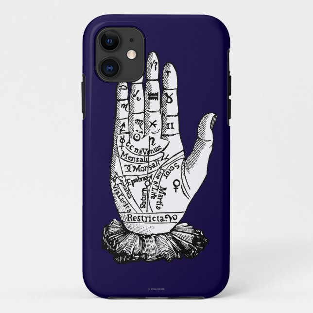 Palmistry-Diagramm, 1885 Case-Mate iPhone Hülle (Rückseite)