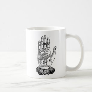 Palmistry-Diagramm, 1885 Tasse