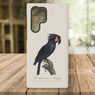 Palmkakadu, Probosciger aterrimus Papagei, retro Samsung Galaxy Hülle
