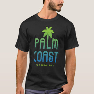 Palmküste Florida Typografisches Palmenbaumdesign T-Shirt