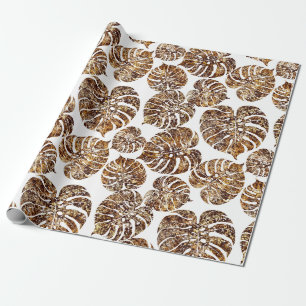 Palmmonstera nahtloses Muster Geschenkpapier