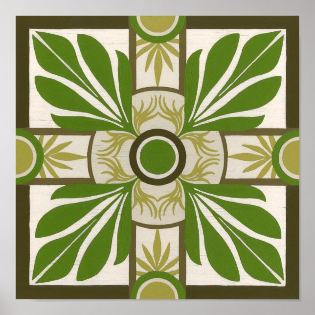 Palmmotif I Poster (Vorne)