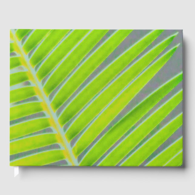 Palmmuster Gästebuch (Vorderseite)