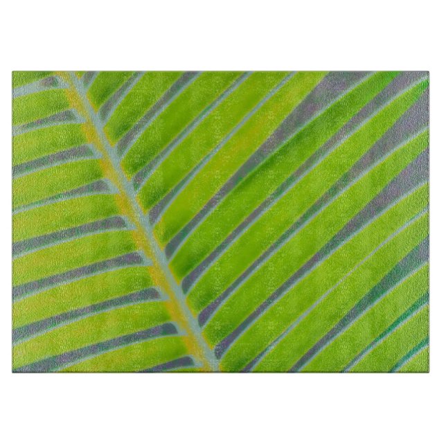 Palmmuster Schneidebrett (Vorderseite)