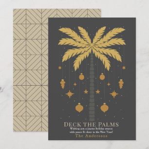 Palms Palm Tree Ornament Grau Weihnachten