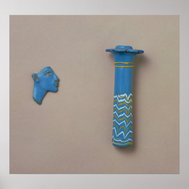 Palmsäule Kohl-Kolben und -Fragment der Einlage Poster (Vorne)