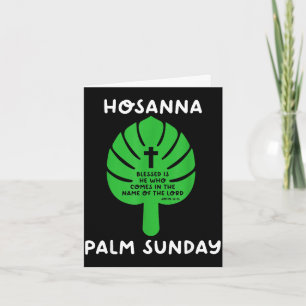 Palmsonntag hosanna Karwoche Ostern Zeitstrahl Karte