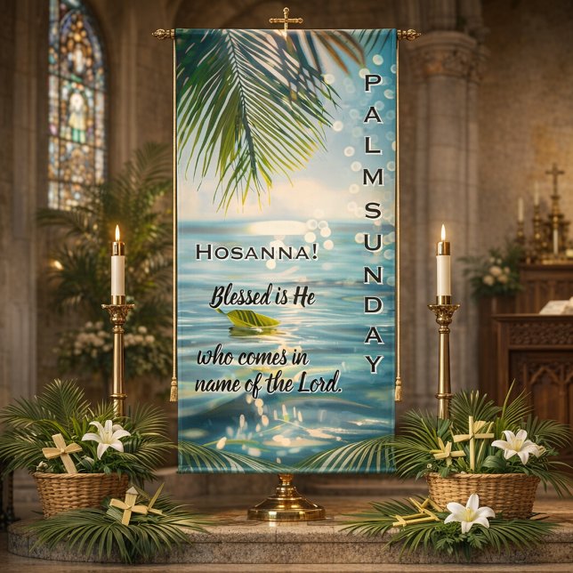 Palmsonntag-Hosanna-Schrift  Banner (Von Creator hochgeladen)