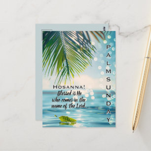 Palmsonntag-Hosanna-Schrift  Postkarte