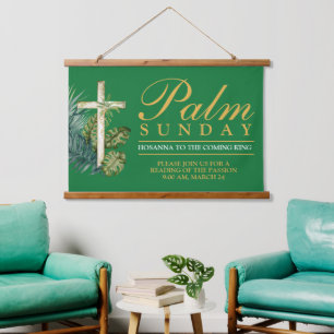 Palmsonntag Wandteppich Mit Holzrahmen