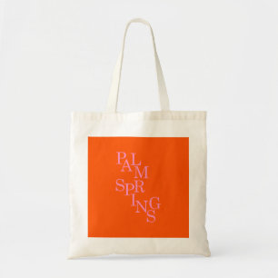 Palmsprings Orange und Rosa Tragetasche
