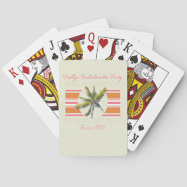 Palmsprings vor dem Ring - Retro Bachelorette Spielkarten