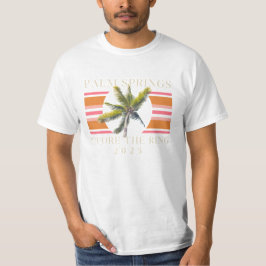 Palmsprings vor dem Ring - Retro Bachelorette T-Shirt