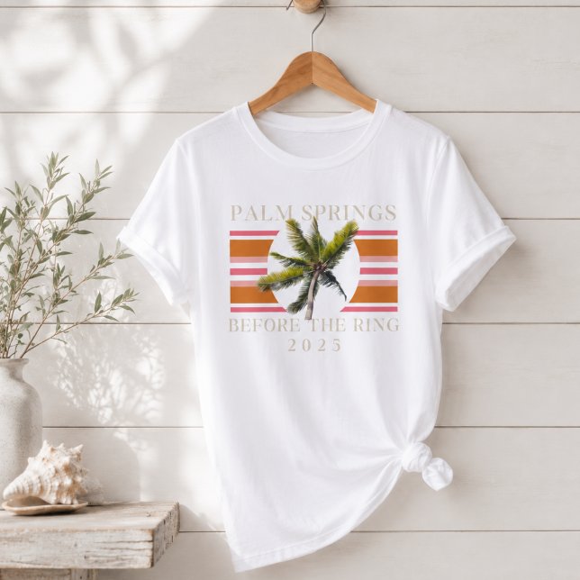 Palmsprings vor dem Ring - Retro Bachelorette Tri-Blend Shirt (Palm Springs Before the Ring – Retro Bachelorette Tri-Blend Shirt)