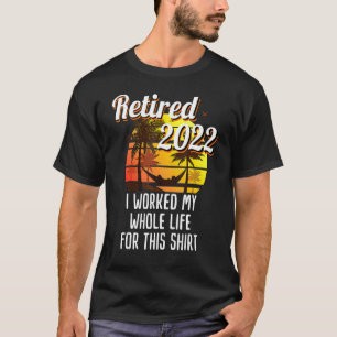 Palmtree Sunset Retirement 2022 Mens & Womens T-Shirt