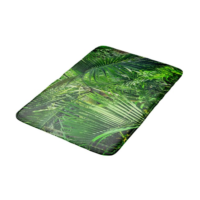 #PalmTrees #Jungle #BathMat 🌴 Matching bat Badematte (Schrägansicht)