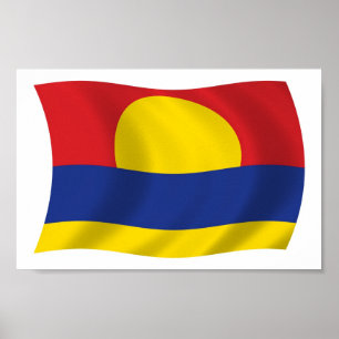 Palmyra-Atoll Flag Poster Druck
