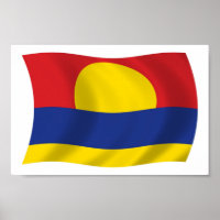 Palmyra Atoll Flag Poster Print