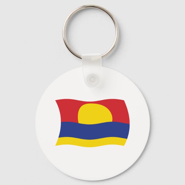 Palmyra Atoll Flag Schlüsselanhänger (Vorderseite)