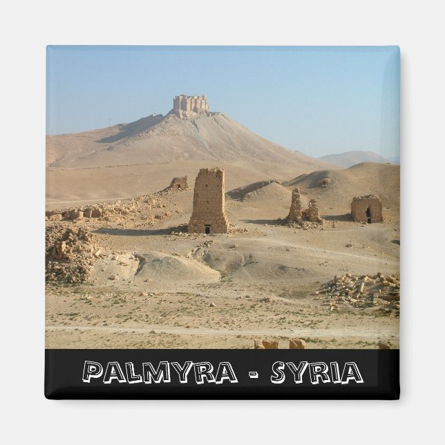 Palmyra, verlorene syrische Schätze (Kühlschrankma Magnet (Vorne)