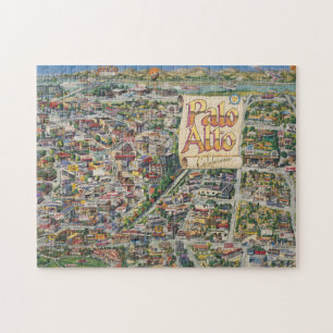 Palo Alto, California Map Puzzle