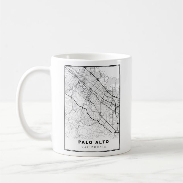 Palo Alto Map Kaffeetasse (Links)