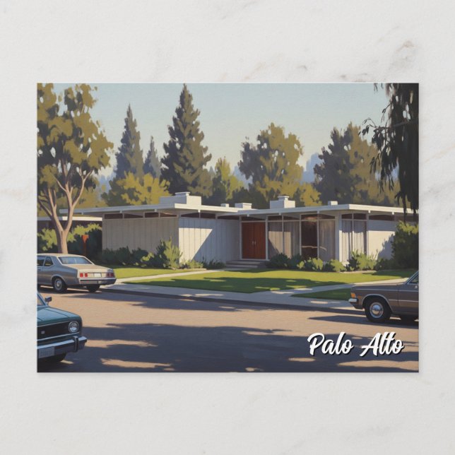Palo Alto Vintag Postkarte (Vorderseite)