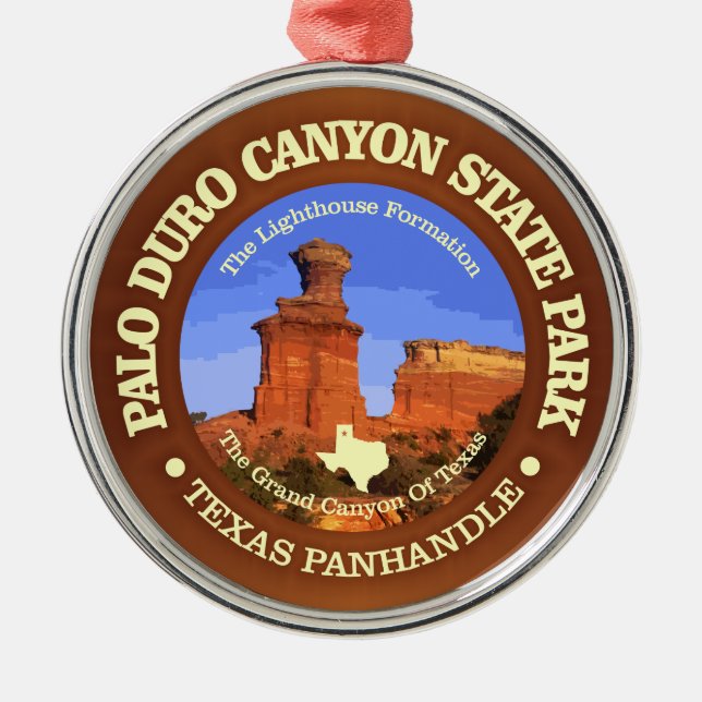 Palo Duro Canyon SP Ornament Aus Metall (Vorne)
