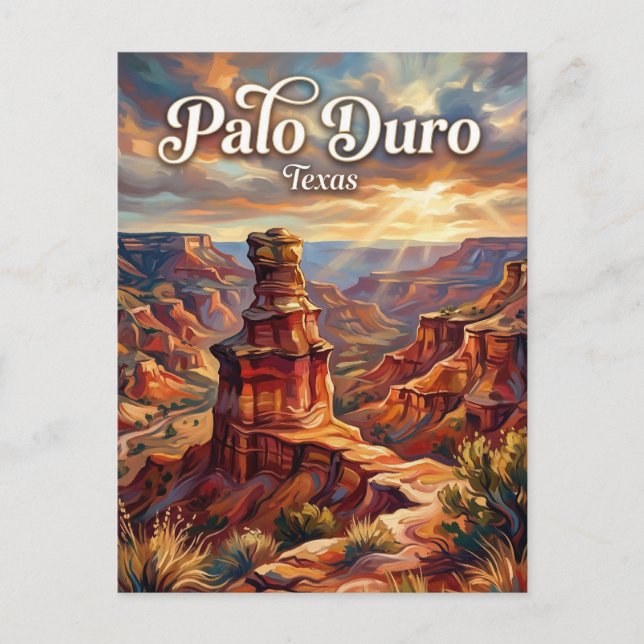 Palo Duro Canyon Texas Postkarte (Vorderseite)