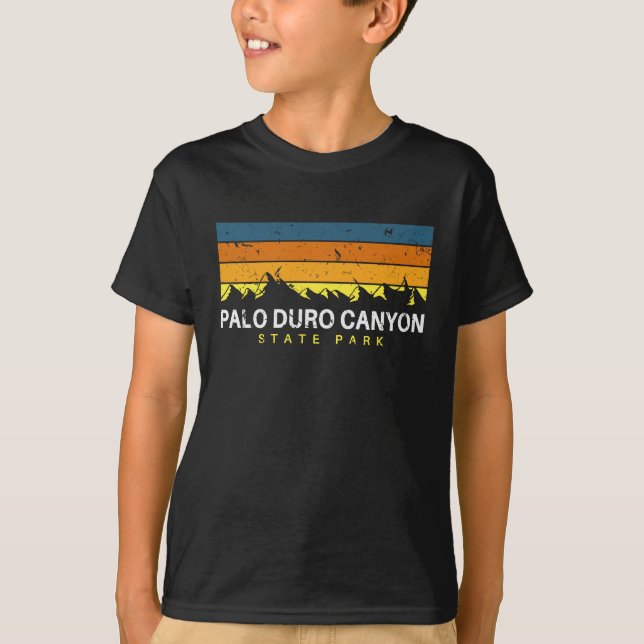 Palo Duro-Schlucht-Staats-Park Texas TX T-Shirt (Vorderseite)
