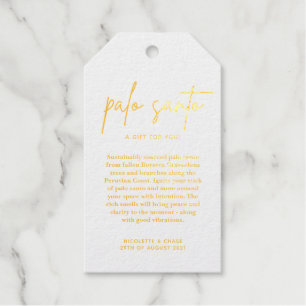 Palo Santo Gastgeschenk Hochzeit Card Geschenkanhänger