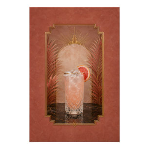 Paloma Art Deco Poster   Bar Kunst