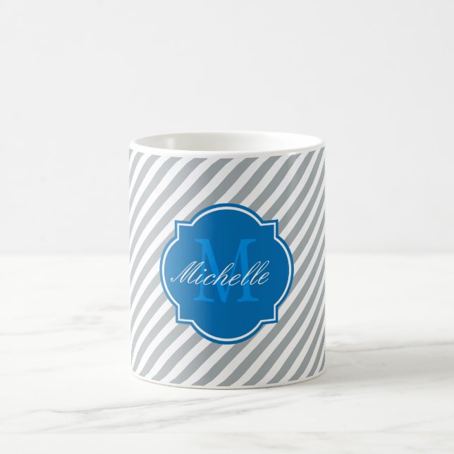 Paloma Stripes Monogramm-Tasse Tasse (Mittel)