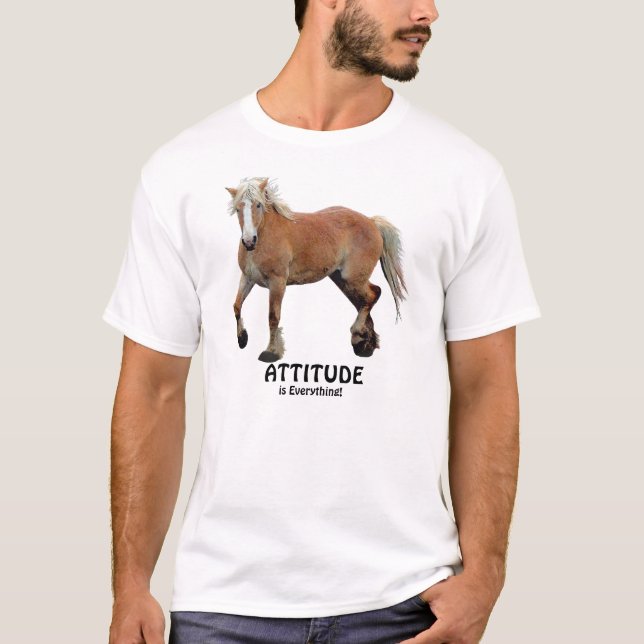 Palomino Belgischer Entwurf für Pferde Sportkleidu T-Shirt (Vorderseite)