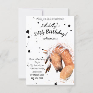 Palomino Horse Birthday Card von Amylyn Bihrle Einladung