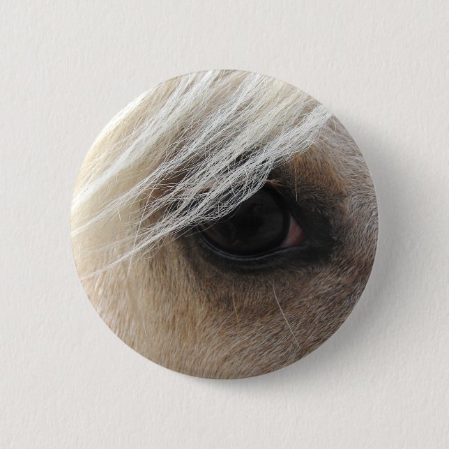 Palomino Horse Eye Button (Vorderseite)