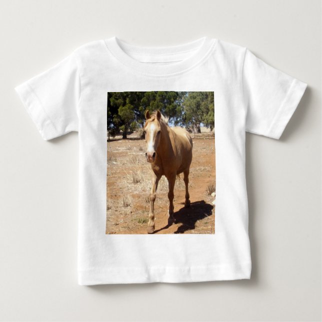 Palomino Horse Gruß, Baby T-shirt (Vorderseite)
