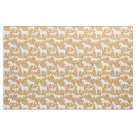 Palomino Horse Pattern Stoff