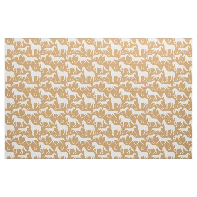 Palomino Horse Pattern Stoff (Fat Quarter (45,7 x 55,9 cm))